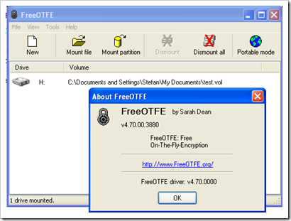 FreeOTFE加密硬盘驱动器，CD和USB棒上的文件