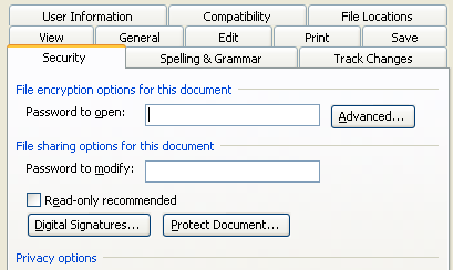 如何向Word文档添加密码