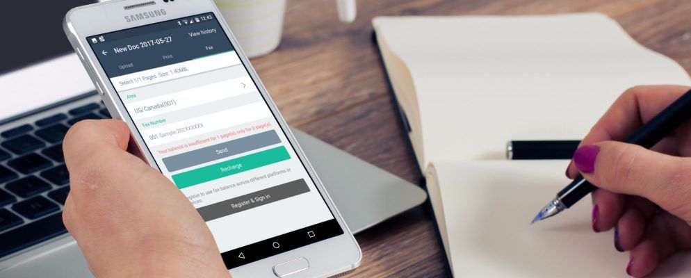从您的Android手机或平板电脑发送免费传真