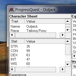 Progress Quest指出不良游戏出了什么问题