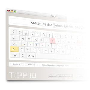 学习使用智能触摸打字导师TIPP10 [跨平台]真正快速打字