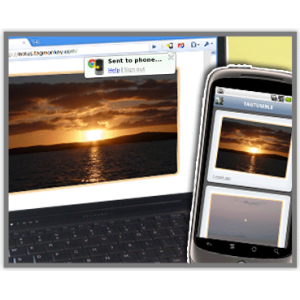 使用Google的Chrome浏览器向手机发送网页，地图等到您的Android