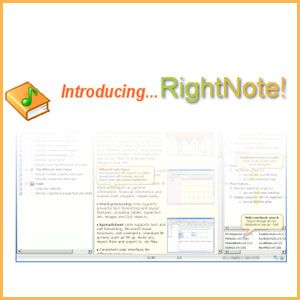 易于使用的RightNote将您所有的信息集中在一处
