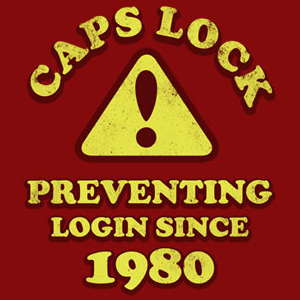 是不是该使用大写锁定了?