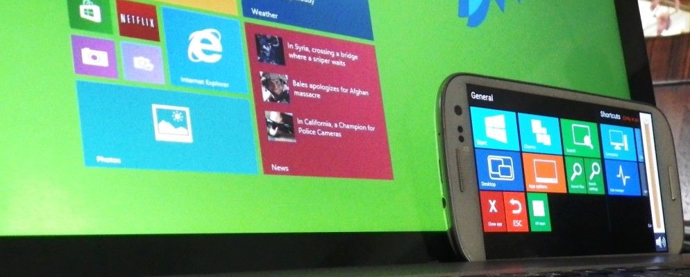 如何通过移动设备控制Windows 8 PC