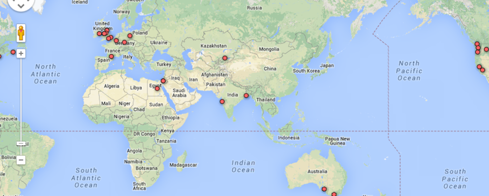 使用Google Spreadsheet数据制作Google Map的7种方法