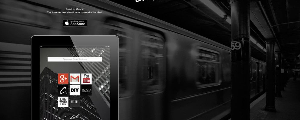 Opera发布了Coast:专门用于iPad的Web浏览器