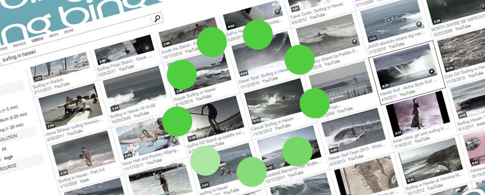 Bing Video Search添加简化的导航和高分辨率视频预览