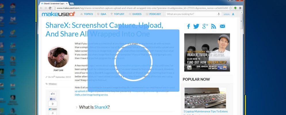 ShareX：屏幕快照捕获，上传和共享所有包装在一起的文件