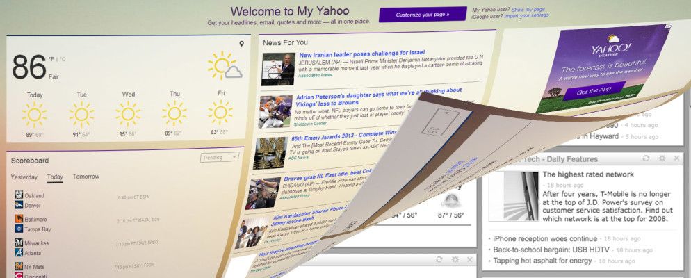 新版“我的雅虎”获得了新的设计,可作为iGoogle的替代方案