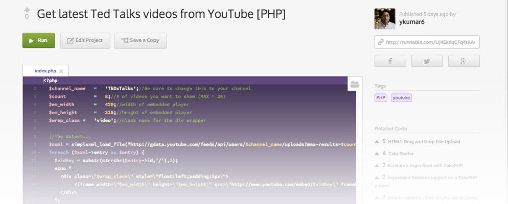 Runnable希望成为YouTube上具有可搜索存储库的代码