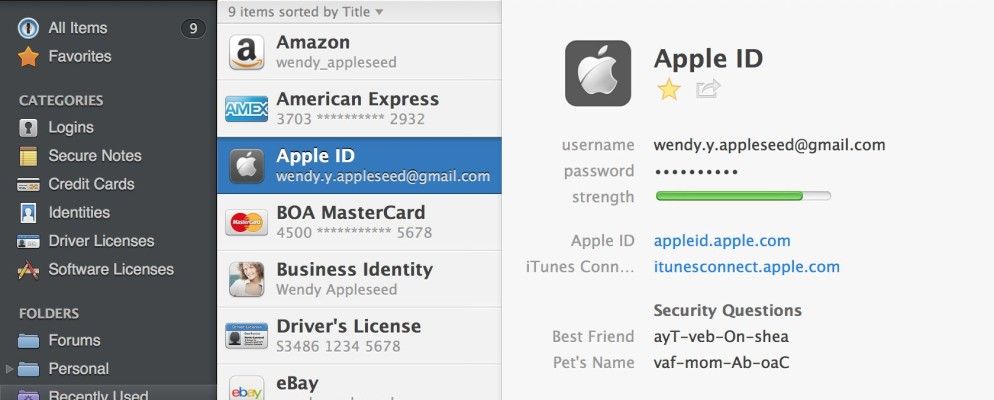 让1Password for Mac管理您的密码和安全数据