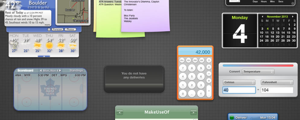 您将实际使用的9个Mac仪表板小部件