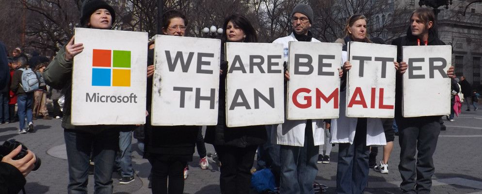 微软旨在通过一个比较简单的网站来吸引Gmail用户