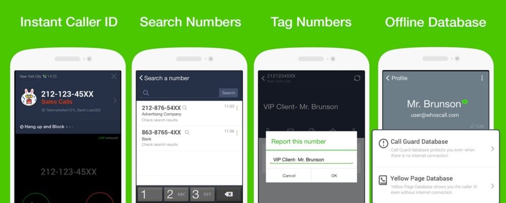 Line启动Android的Whoscall呼叫者ID来阻止讨厌的公司