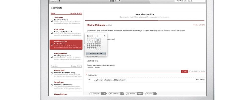 面向任务的电子邮件应用程序邮件试用版已在Mac OS X上发布