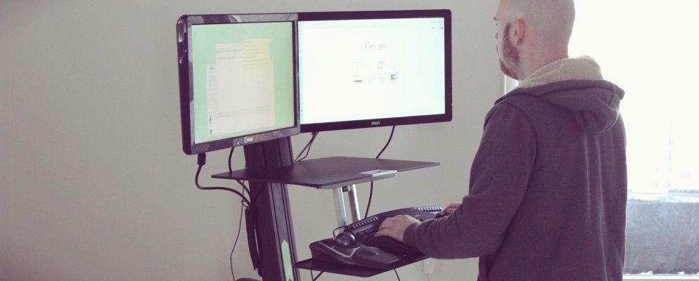 Ergotron WorkFit-S Dual具有Worksurface +审查和赠品