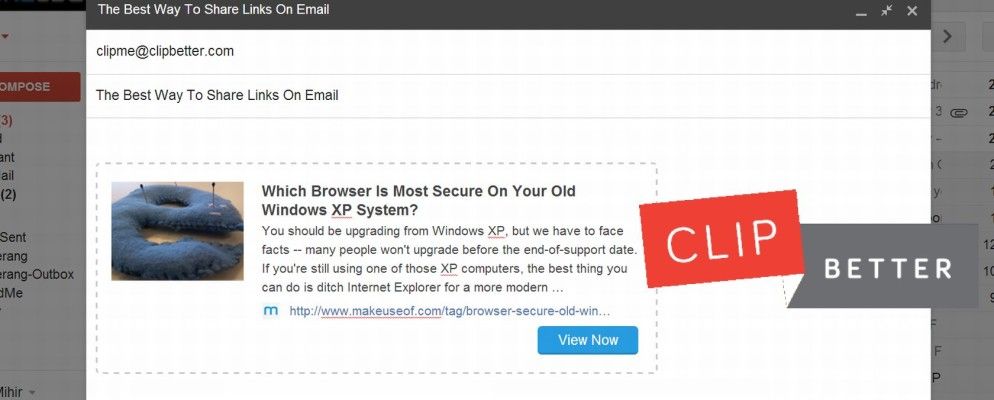 通过电子邮件发送链接?使用剪辑使它们更丰富和可单击