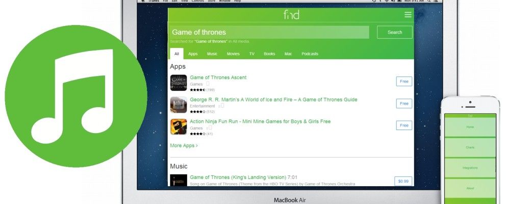 使用Fnd.io快速浏览和搜索iTunes Store的所有部分