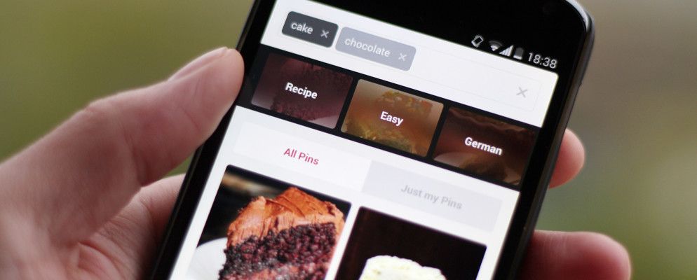 引导搜索进入移动应用程序时,只需点击几下即可探索Pinterest