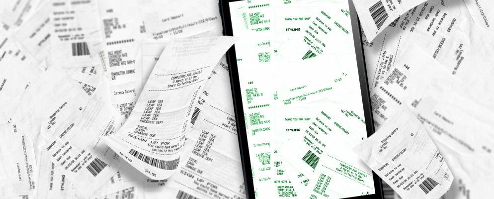 扫描和管理收据,节省空间,纸张和时间