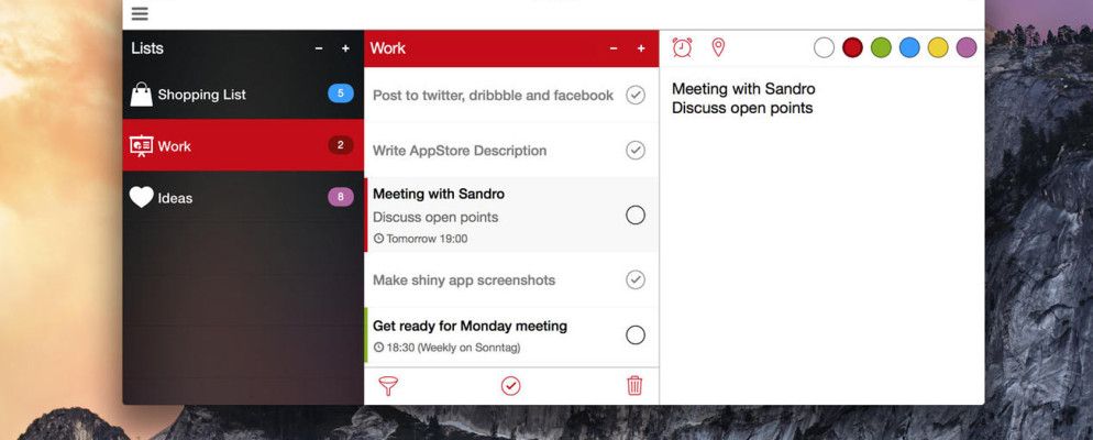 是什么使ListBook for Mac和iOS成为更好的提醒应用程序?