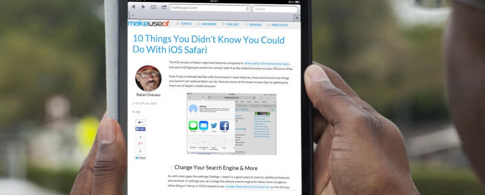 iOS Safari无法做到的10件事