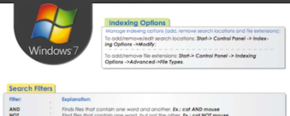 Windows 7搜索提示