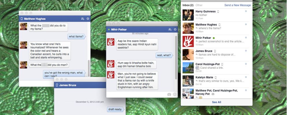 使用Mac的Facebook应用程序Current与浏览器外部聊天