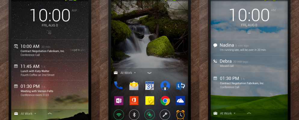 Microsoft制作了一个Android应用程序:遇到下一个锁定屏幕
