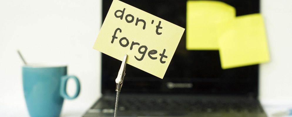 如何确保您再也不会忘记任务