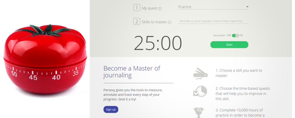 使用Persevy和Pomodoro方法实现您的解决方案