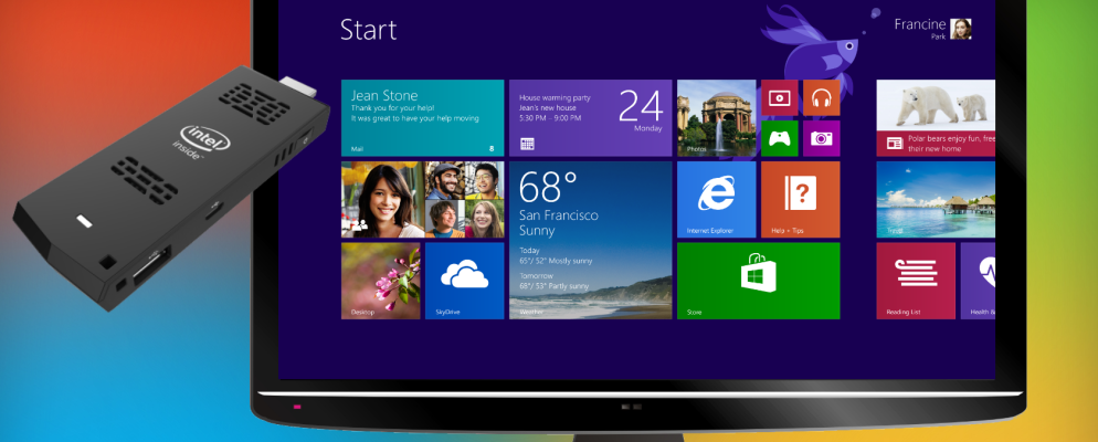 英特尔Compute Stick仅需149美元即可将任何电视变成Windows PC
