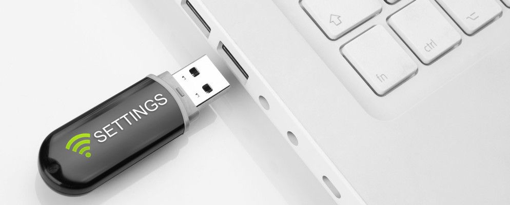 如何将无线Internet设置保存到USB