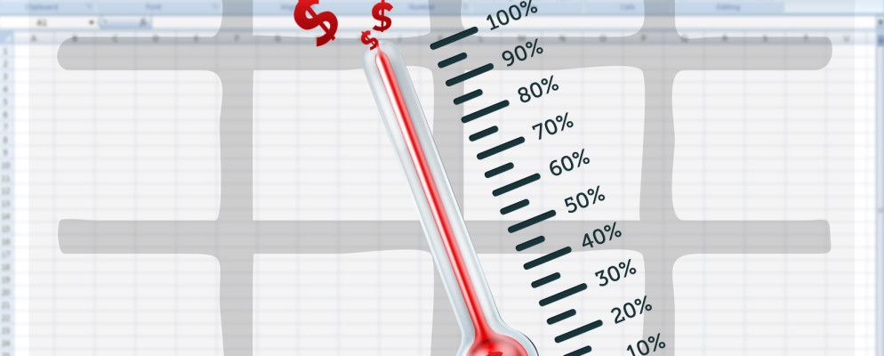 如何创建自定义Excel筹款温度计模板