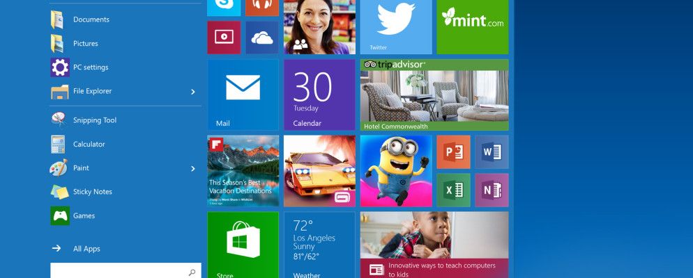 Windows 10开始菜单指南