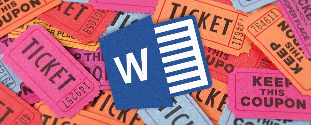如何获取Microsoft Word的免费抽奖券模板