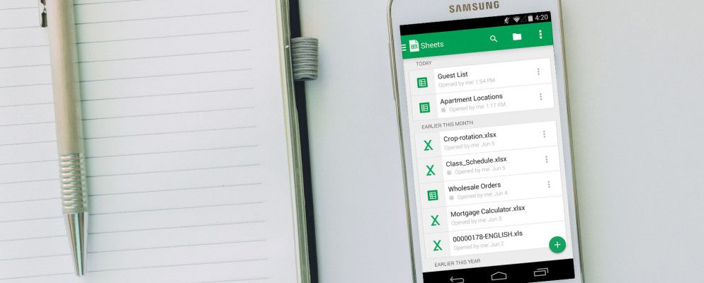 适用于Android的5种最佳电子表格应用程序