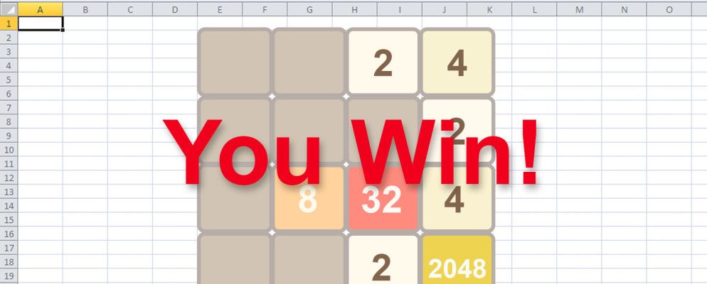 在Microsoft Excel中重新创建6个标志性游戏