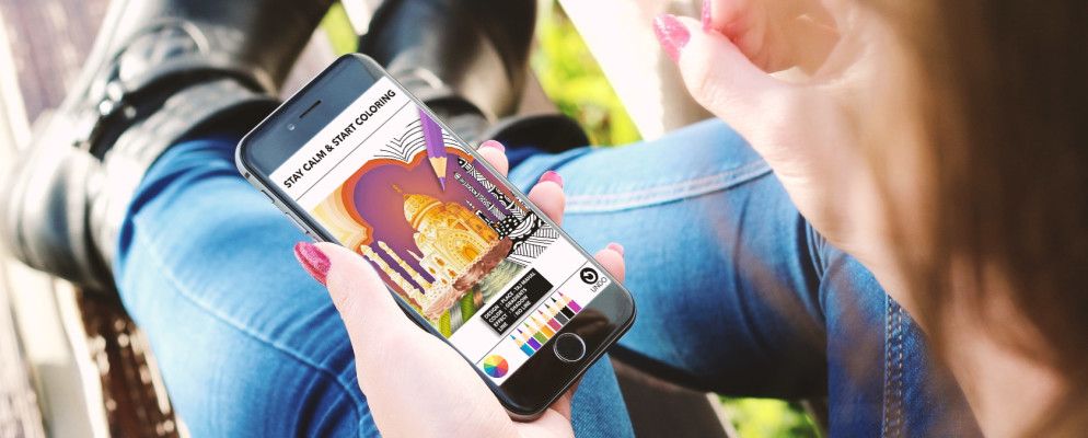 使用iPhone着色应用程序随时消除压力