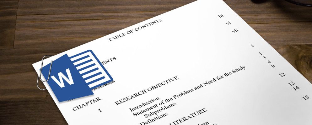 Microsoft Word的最佳目录模板示例