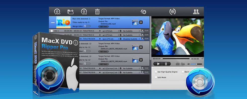 免费赠品：MacX DVD Ripper Pro帮助数字化您的电影收藏