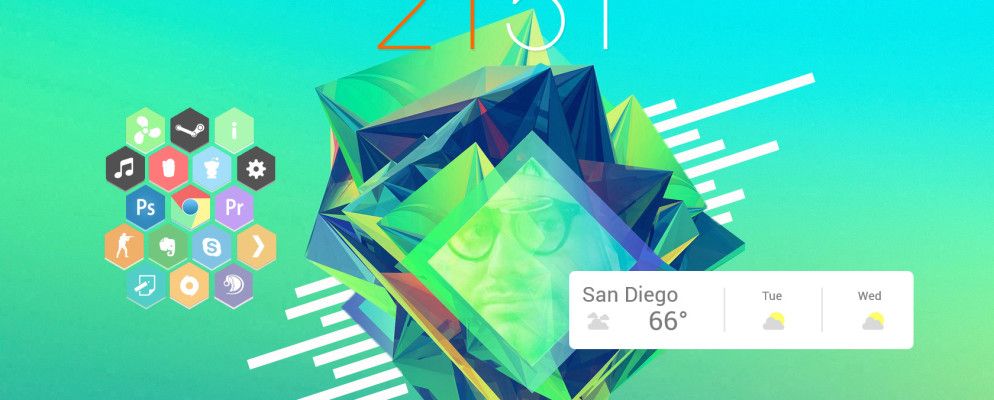 极简桌面的最佳雨量表皮肤