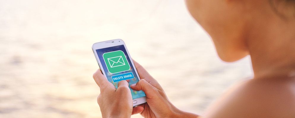 如何删除没有负面结果的电子邮件应用程序