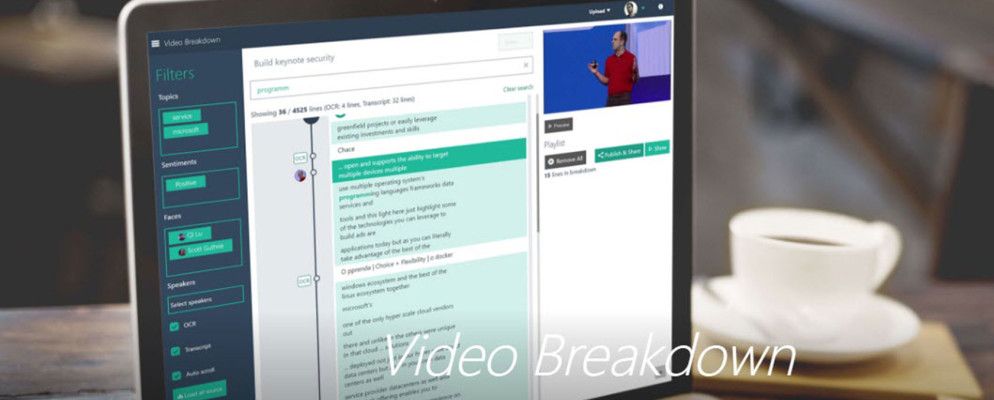 微软的最新工具可以在视频中搜索