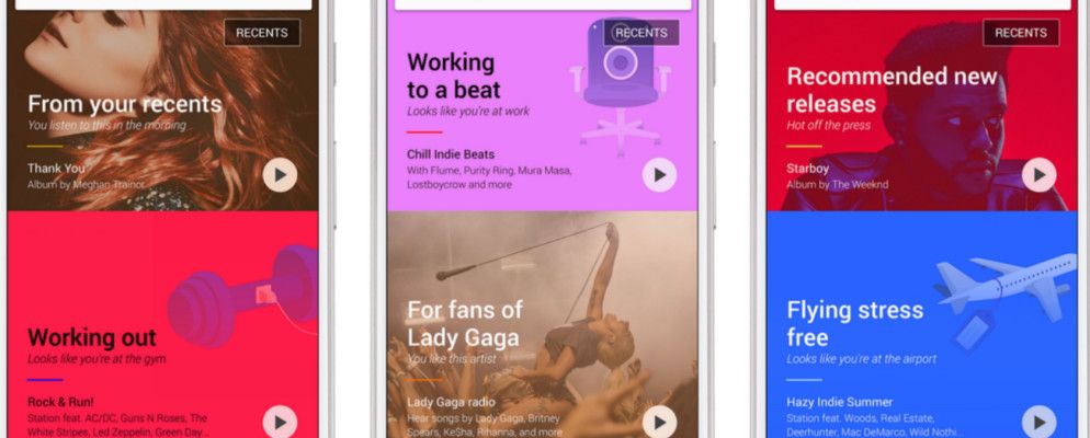 Google Play音乐现在提供新发行的广播