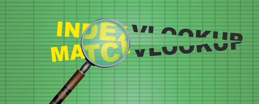 更快地搜索Excel电子表格:用INDEX和MATCH替换VLOOKUP
