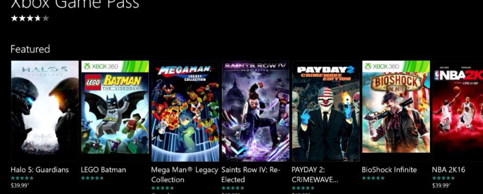 您现在可以尝试使用Microsoft的Xbox Game Pass