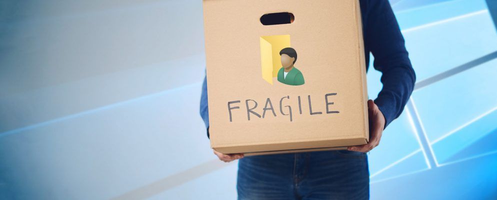 如何移动Windows 10用户配置文件