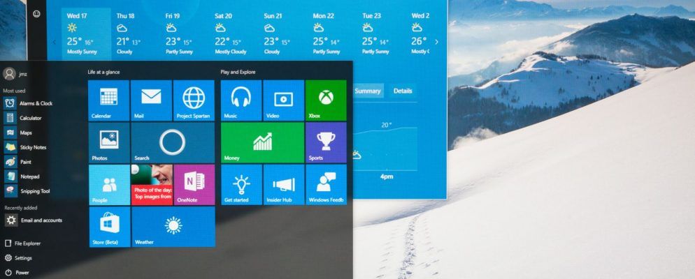 使用此技巧来调整Windows 10中的开始菜单透明度